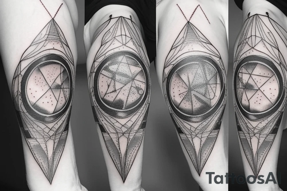 intellectual, scientific, classy, astronomy tattoo idea