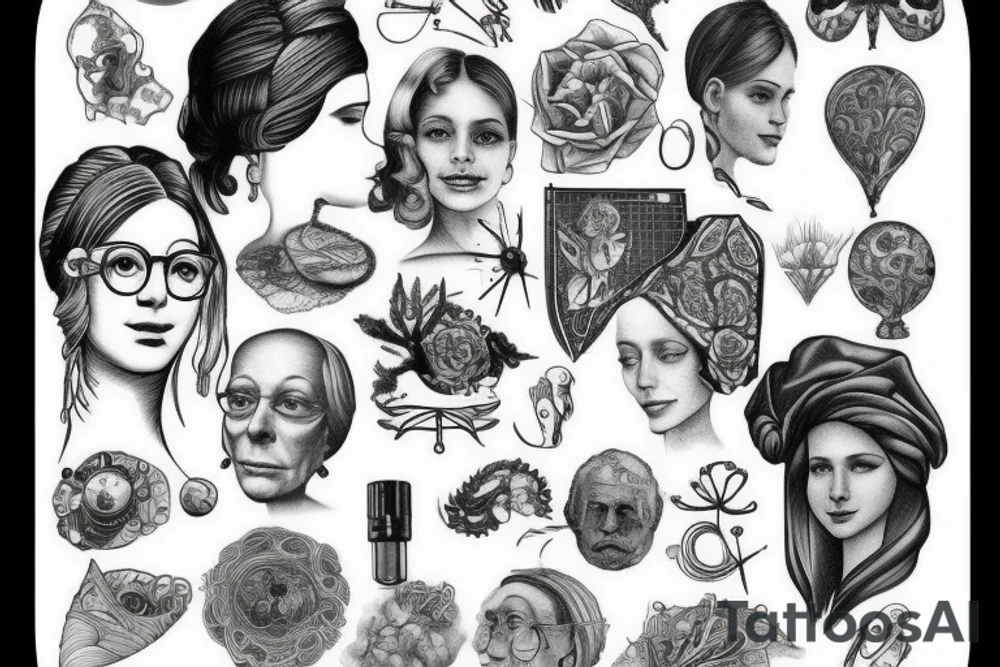 intellectual, scientific, classy, knowledge tattoo idea