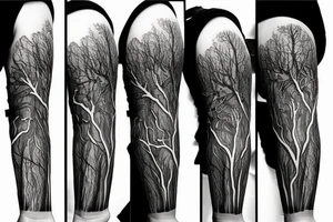 A tree made out of arteries and veins tattoo idea