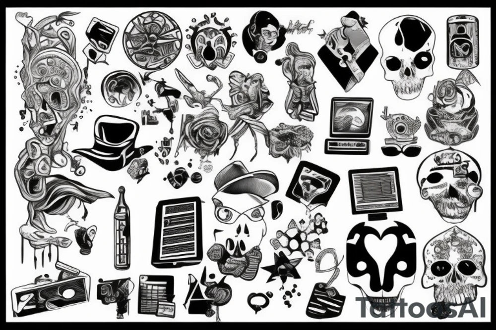 hacker tattoos tattoo idea