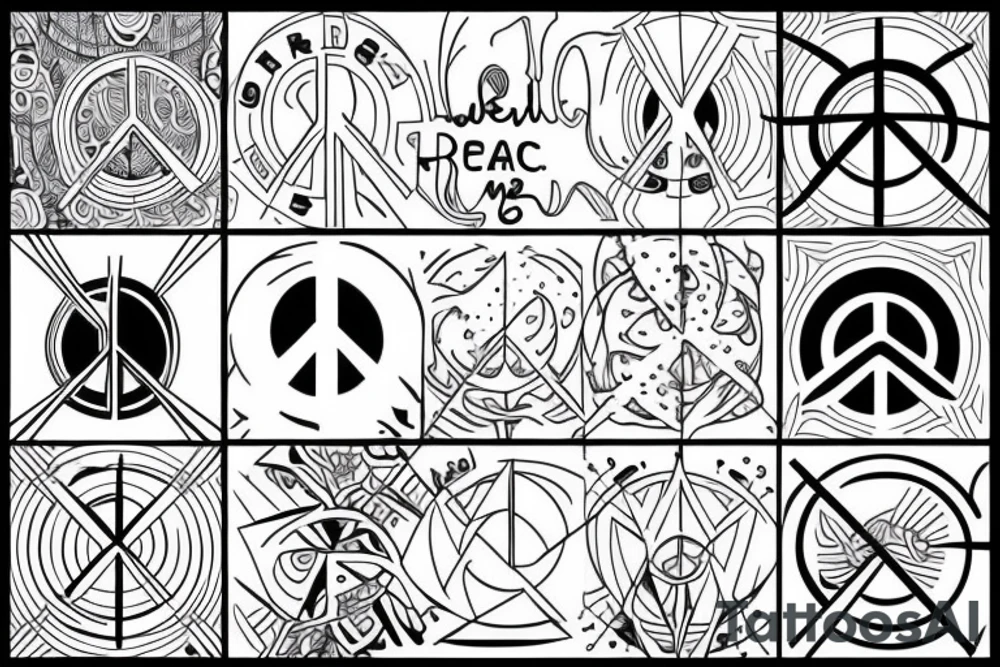 Peace is a lie tattoo idea