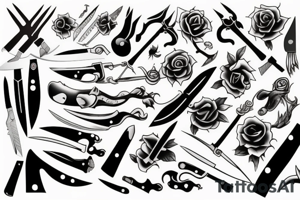 knife tattoo idea