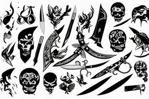 knife tattoo idea