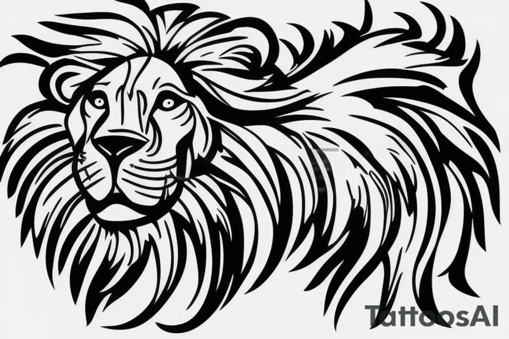 Lion, electricity tattoo idea