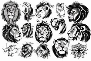 Lion, electricity tattoo idea
