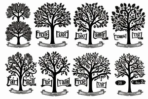 Family tree tattoo idea