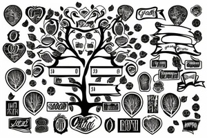 Family tree tattoo idea
