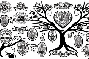 Family tree, men tattoo idea