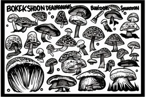 Snowboard, mushroom man tattoo idea