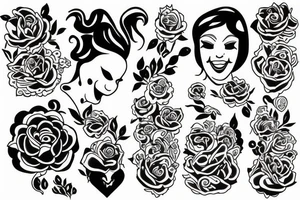strong mother happiness hope collective tattoo idea