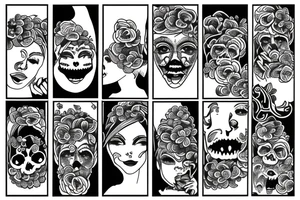 strong mother happiness hope collective tattoo idea