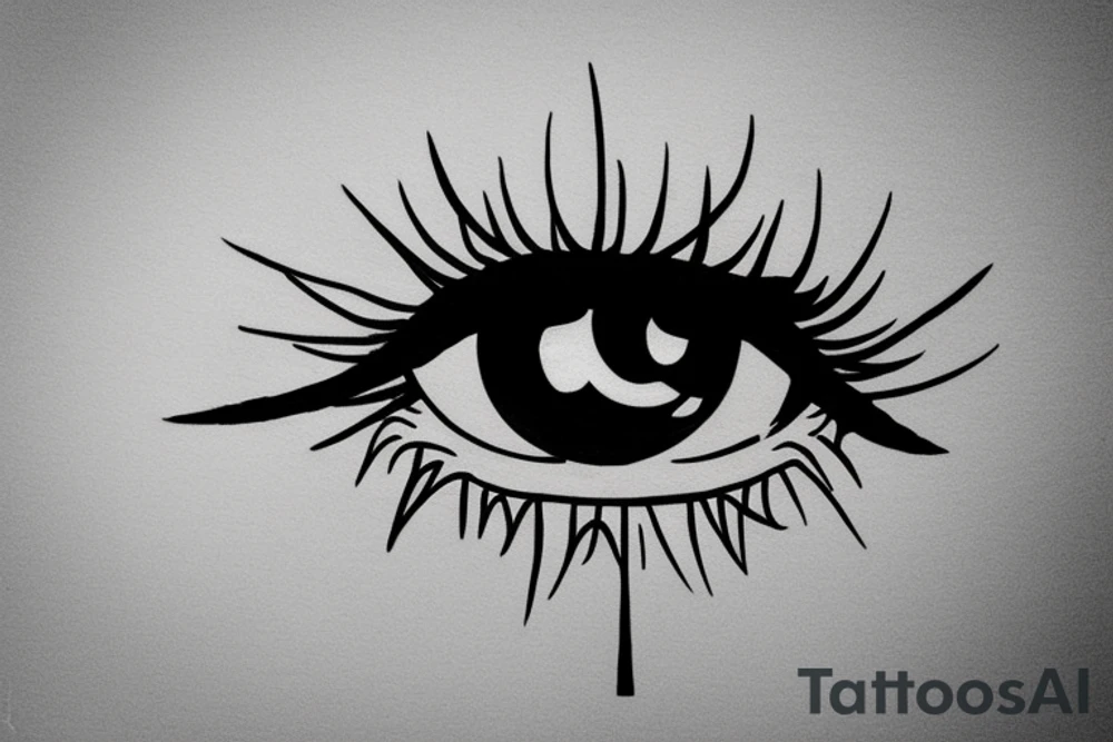 Eye, sword tattoo idea
