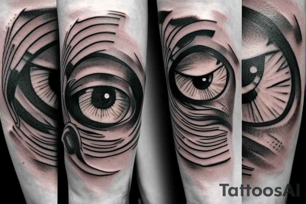 Eye, sword tattoo idea