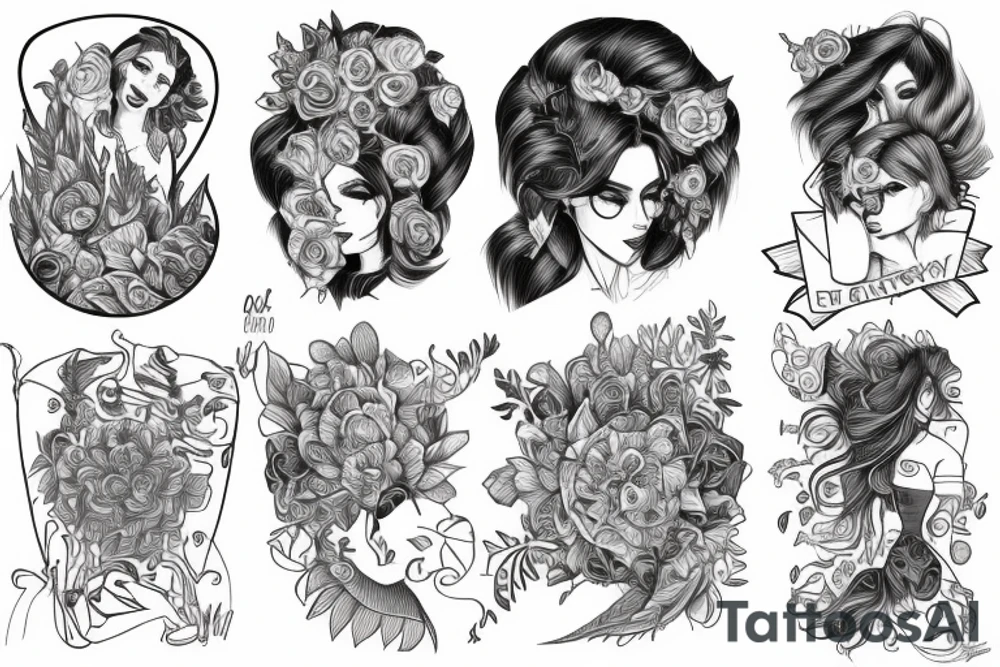 metamodern, bundle of strength, energy inside, womanhood, masculinity, kernel tattoo idea