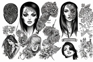 metamodern, bundle of strength, energy inside, womanhood, masculinity, kernel tattoo idea