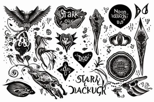 startlight and darkness with the quote "non ducor, duco" tattoo idea