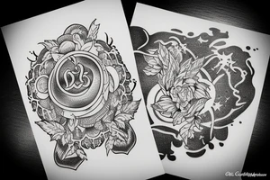 startlight and darkness with the quote "non ducor, duco" tattoo idea