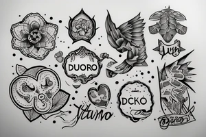 startlight and darkness with the quote "non ducor, duco" tattoo idea