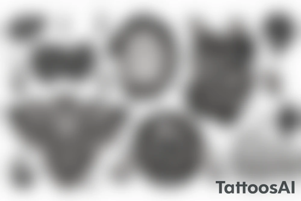 startlight and darkness with the quote "non ducor, duco" tattoo idea