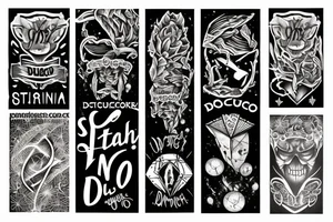 startlight and darkness with the quote "non ducor, duco" tattoo idea