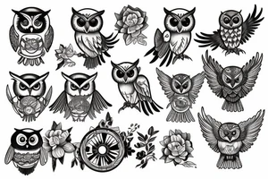 Athena's owl tattoo idea