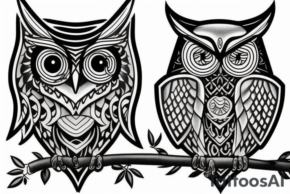 Athena's owl tattoo idea