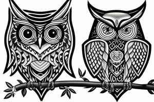 Athena's owl tattoo idea