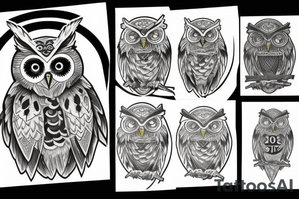 Mark of athena, owl tattoo idea