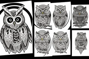 Mark of athena, owl tattoo idea