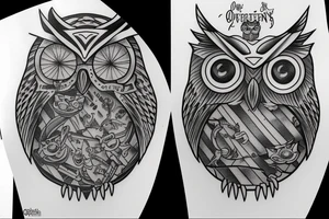 Mark of athena, owl tattoo idea