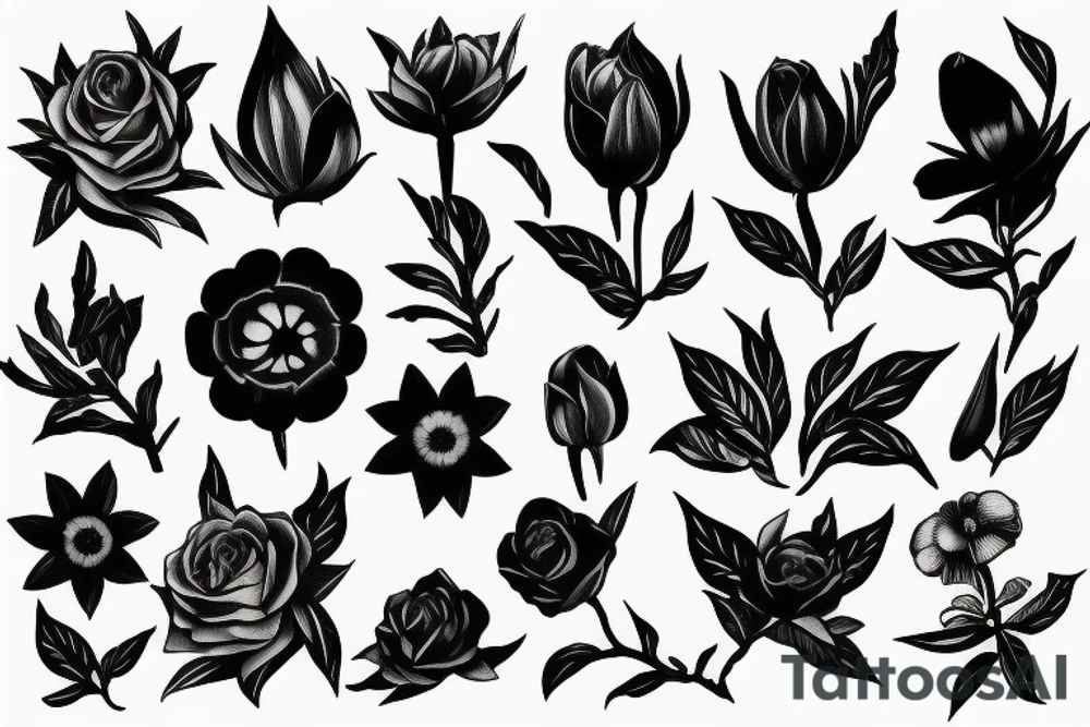 Find someone who grows flowers in the darkest parts of you tattoo idea