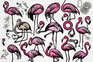 Flamingo tattoo idea