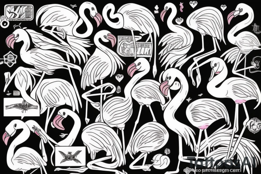 Flamingo tattoo idea