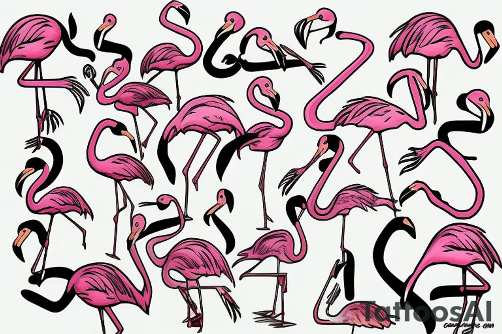 Flamingo tattoo idea