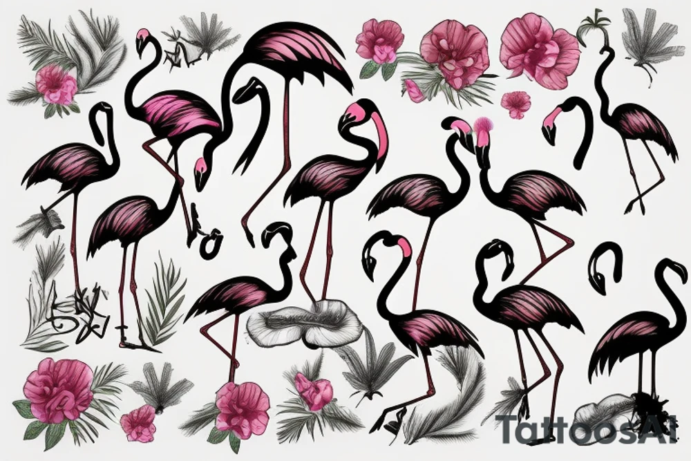 Flamingo tattoo idea