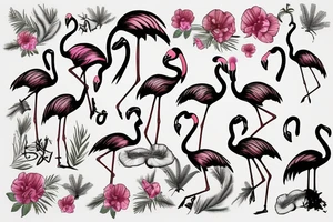 Flamingo tattoo idea