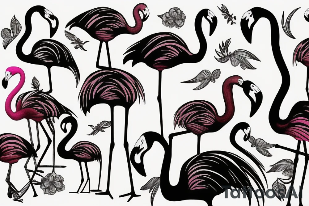 Flamingo tattoo idea