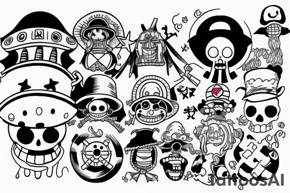 one piece tattoo idea