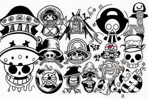 one piece tattoo idea