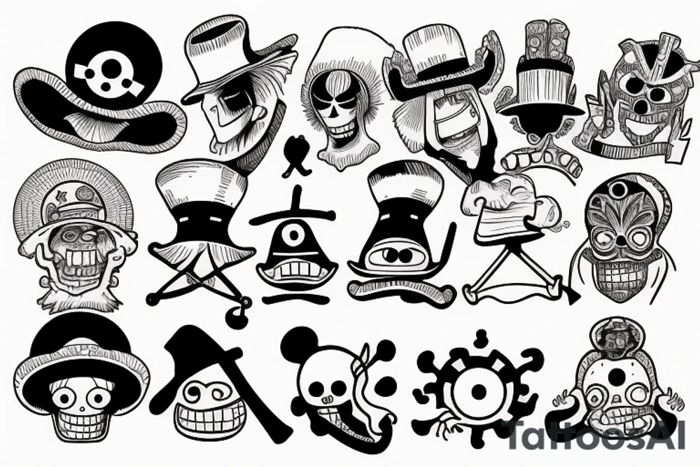 one piece tattoo idea