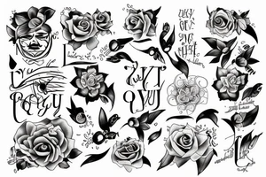 front wiht name"QUY" tattoo idea