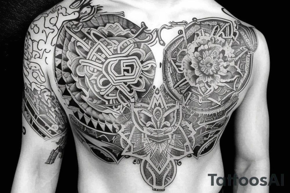 Filipino mixed tattoo that means empowering tattoo idea