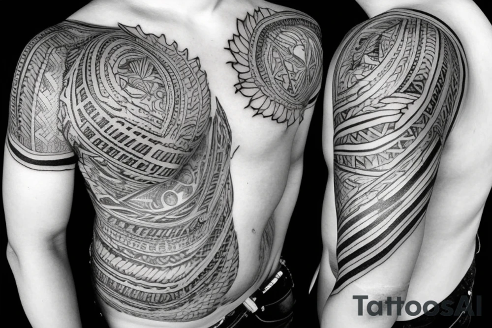 Filipino mixed tattoo that means empowering in sketch tattoo idea