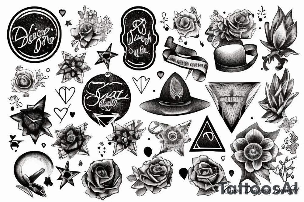 startlight and darkness with the quote "non ducor, duco" tattoo idea