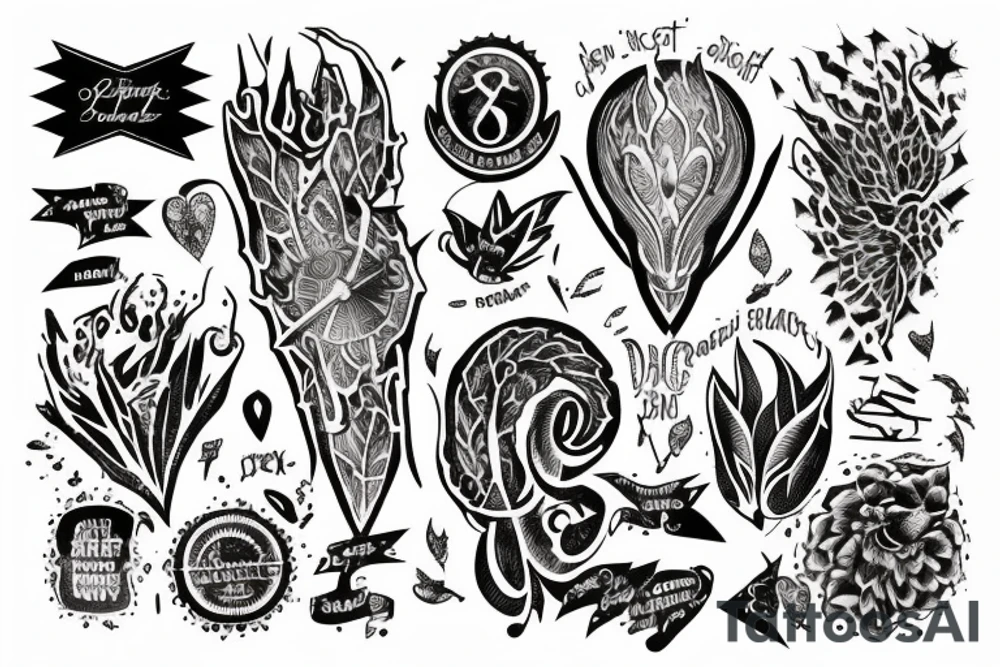 startlight and darkness with the quote "non ducor, duco" tattoo idea