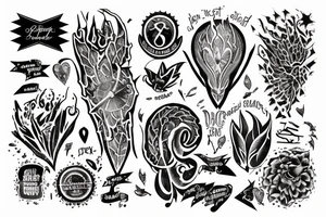 startlight and darkness with the quote "non ducor, duco" tattoo idea