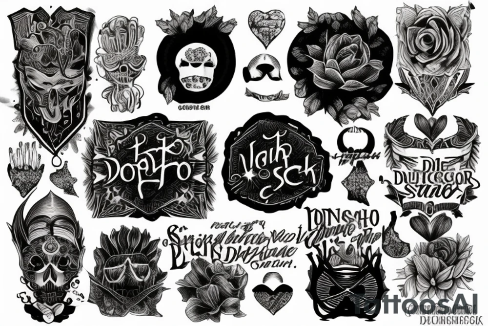 startlight and darkness with the quote "non ducor, duco" tattoo idea