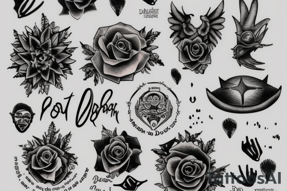 startlight and darkness with the quote "non ducor, duco" tattoo idea