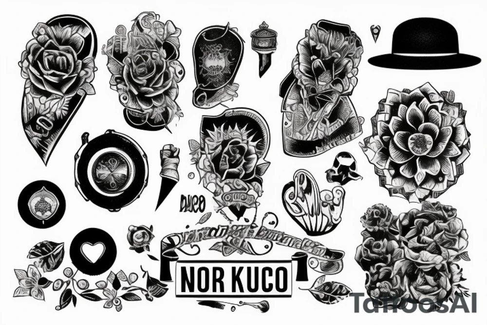 startlight and darkness with the quote "non ducor, duco" tattoo idea