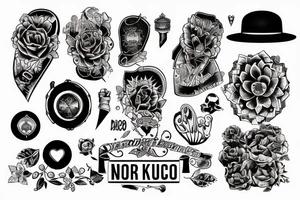 startlight and darkness with the quote "non ducor, duco" tattoo idea